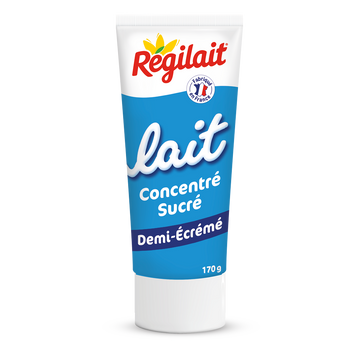 Lait concentré sucré écrémé REGILAIT, tube 170g