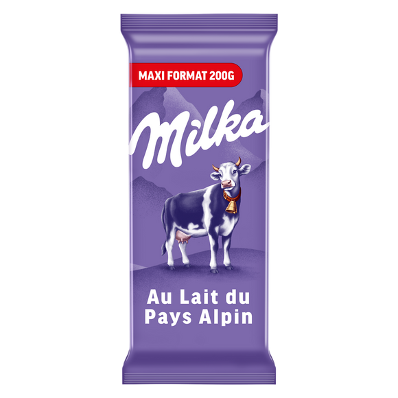 Chocolat au lait MILKA - Tablette de 200g