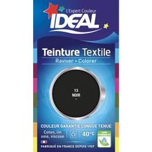 Teinture liquide mini pour tissus noir IDEAL