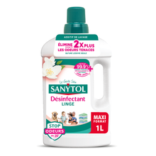 Désinfectant linge stop odeurs SANYTOL fleurs blanches 1L