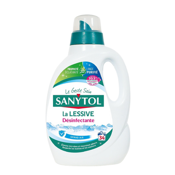 Lessive désinfectante grand air SANYTOL 1,70l 34 lavages
