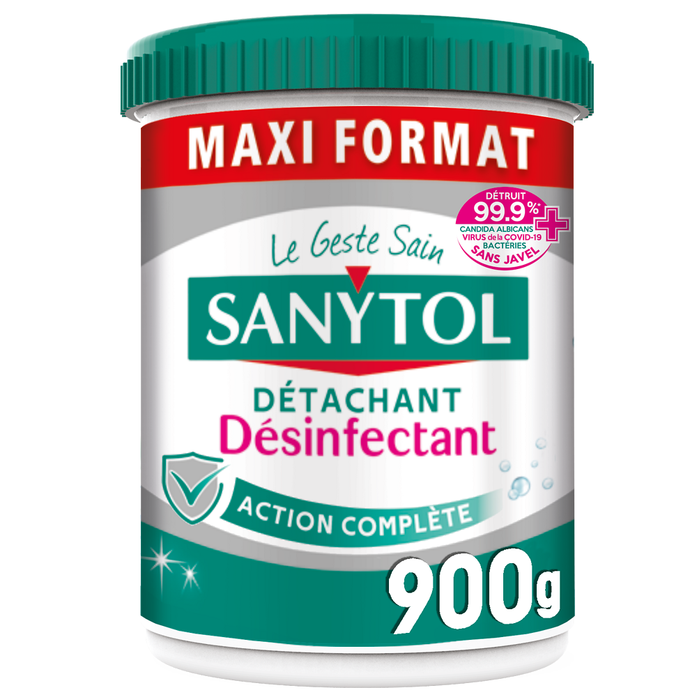 Poudre détachante désinfectante SANYTOL, pot de 900g