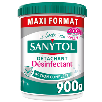 Poudre détachante désinfectante SANYTOL, pot de 900g