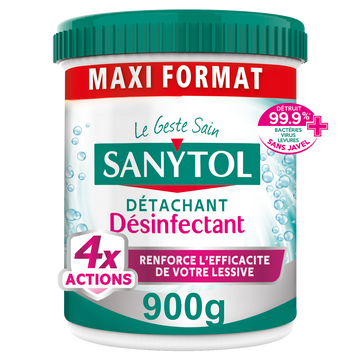 Poudre détachante SANYTOL désinfectante 4 Actions 900g