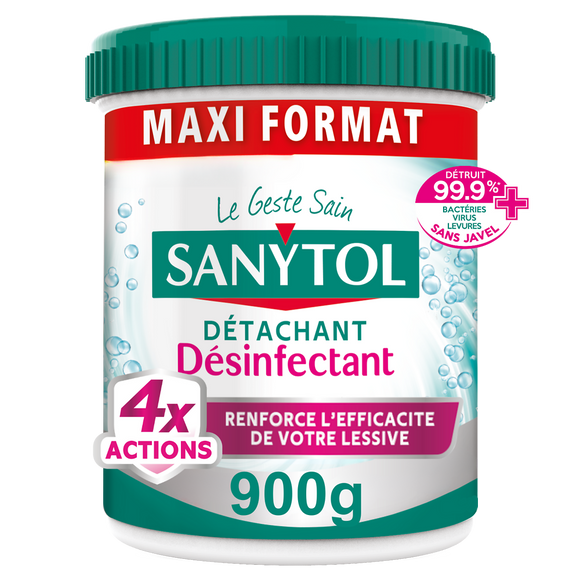 Poudre détachante SANYTOL désinfectante 4 Actions 900g