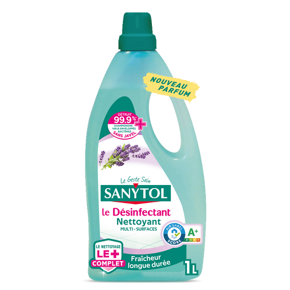 Désinfectant nettoyant multi-surfaces fleur de lavande SANYTOL 1L