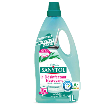 Désinfectant nettoyant multi-surfaces eucalyptus SANYTOL 1L