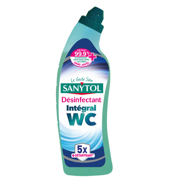 Gel WC désinfectant détartrant fraîcheur active SANYTOL750ML