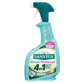 Nettoyant désinfectant fresh SANYTOL 4 actions protection, spray de 500ml