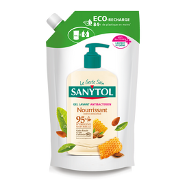 Gel lavant anti-bactérien nourrissant gelée royale avec lait d'amandebio SANYTOL 500ml