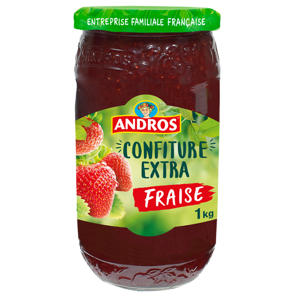 Confiture extra de fraise ANDROS, 1kg