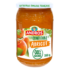 Confiture allégée d'abricot ANDROS, 350g