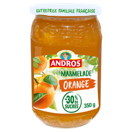 Confiture allégée d'orange ANDROS, 350g