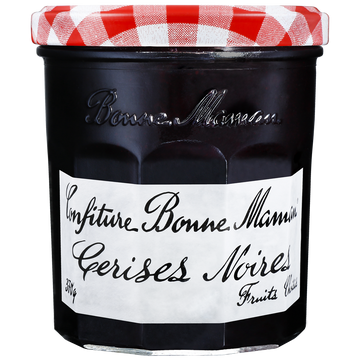 Confiture de cerises noires BONNE MAMAN, 370g