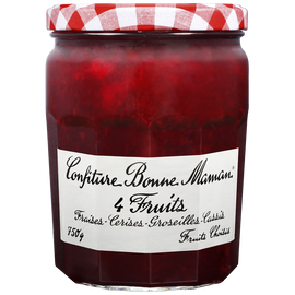 Confiture 4 fruits rouges BONNE MAMAN, 750g