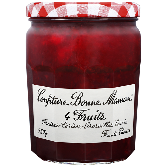 Confiture 4 fruits rouges BONNE MAMAN, 750g