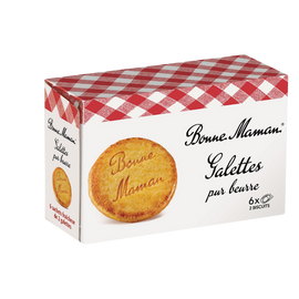 Biscuits Galettes au beurre frais BONNE MAMAN, 12 pièces, 170g