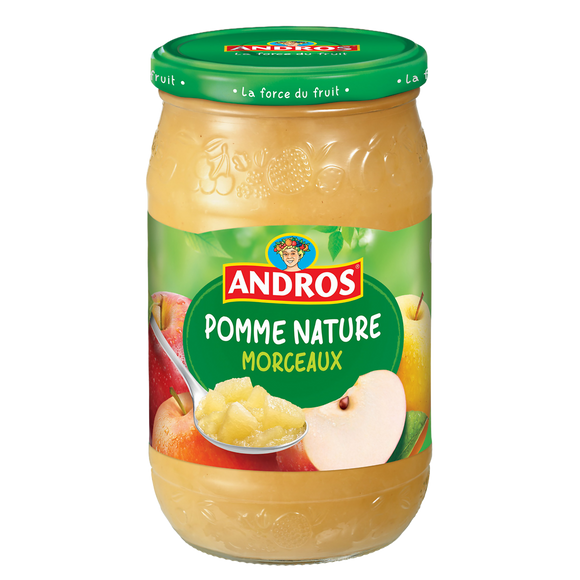 Compote de pomme en morceaux ANDROS, 740g