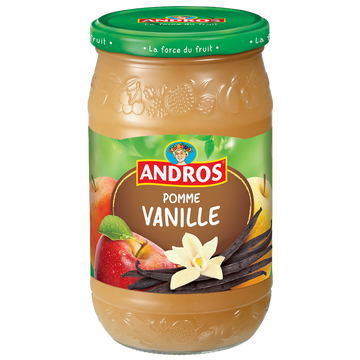 Dessert fruitier pomme et vanille ANDROS, bocal de 750g