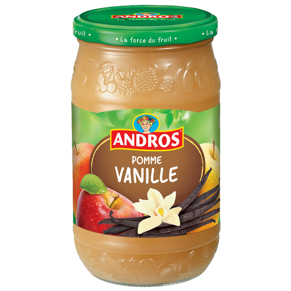 Dessert fruitier pomme et vanille ANDROS, bocal de 750g
