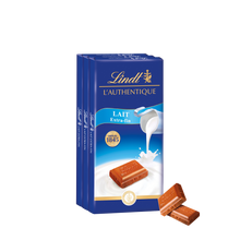 Chocolat au lait extra fin MAÎTRE CHOCOLATIER LINDT - tablette 100g -Lot de 3