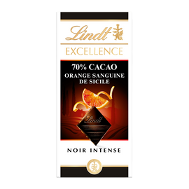 Excellence noir orange sanguine 70% LINDT 100G