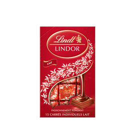 Chocolat au lait fourré Lindor LINDT, Tablette de 145g