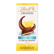 Chocolat au citron frappé LINDT, Tablette de 150g