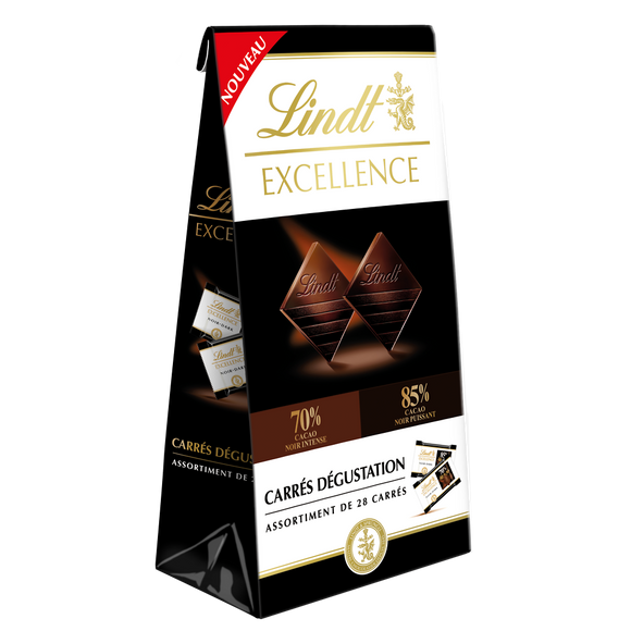Assort.mini excellence choco.nr 70% et 80% LINDTx28 154g