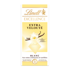 Excellence Chocolat blanc velouté arome vanille LINDT 100g