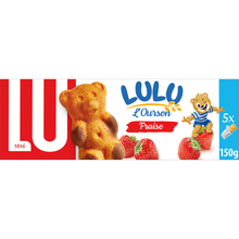 Gâteaux à la fraise L'Ourson LuLu LU - Boîte de 150g