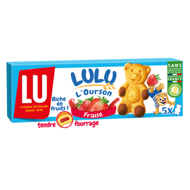 Gâteaux à la fraise L'Ourson LuLu LU - Boîte de 150g