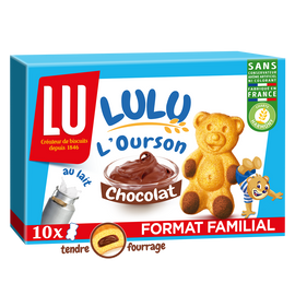Gâteaux fourrés au chocolat L'Ourson LuLu LU - Boîte de 300g