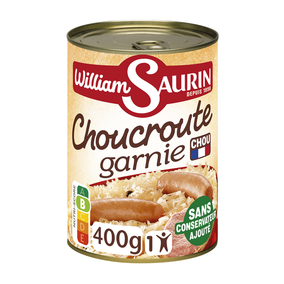 Choucroute Famille Gourmande WILLIAM SAURIN, 400g