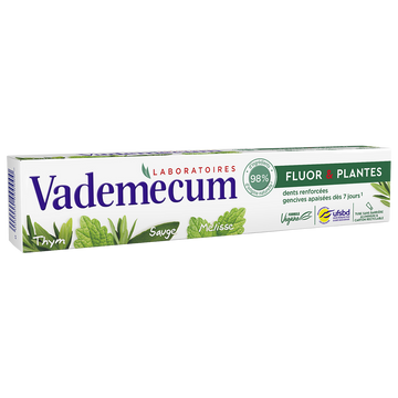 Dentifrice au fluor et plantes VADEMECUM, 75ml