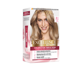 Coloration permanente EXCELLENCE, blond clair cendré n° 8-1