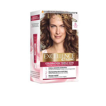 Coloration permanente EXCELLENCE, blond foncé n°6