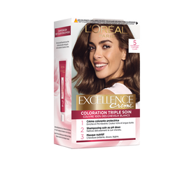Coloration permanente EXCELLENCE, châtain clair n°5