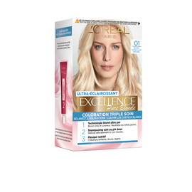 Coloration permanente EXCELLENCE, blond ultra clair naturel n°01