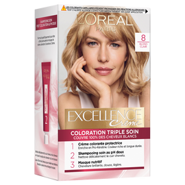 Crème coloration blond clair EXCELLENCE 8