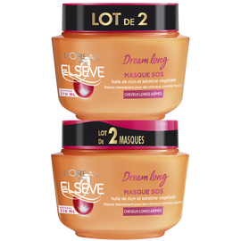 Masque cheveux dream length ELSEVE 2x310ml
