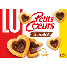 Biscuits feuilleté chocolat, Petits Coeurs, LU, 125g
