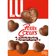 Biscuits céréaliers choco croc, Petits Coeurs, LU, 90g