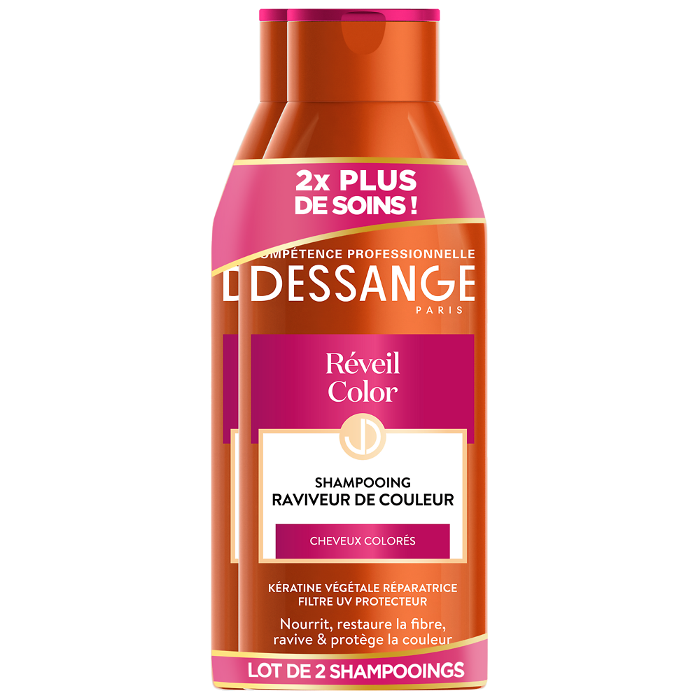 Shampooing réveil color DESSANGE, 2x250ml