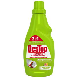 Gel d'entretien pour canalisations avec javel DESTOP, 750ml