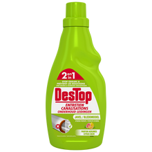 Gel d'entretien pour canalisations avec javel 2 en 1 DESTOP, 750ml