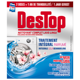 Nettoyant complet lave-linge traitement intégral DESTOP, flacon 2x250ml