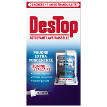 Nettoyant lave-vaisselle poudre extra concentrée DESTOP 3x50g