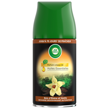 Désodorisant Recharge pour diffuseur Fresh Matic parfum bois d'ébène et vanille desîles bourbon AIR WICK, 250ml
