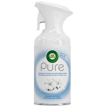 Désodorisant pure coton AIR WICK, aérosol de 250ml